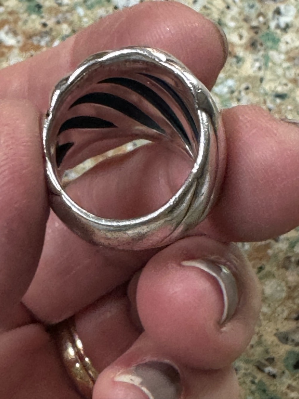 David Yurman Size 6 Sterling Silver Statement Ring - Picture 7 of 12